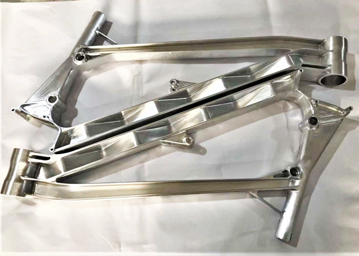 machined prototype CNC machined bicycle rack