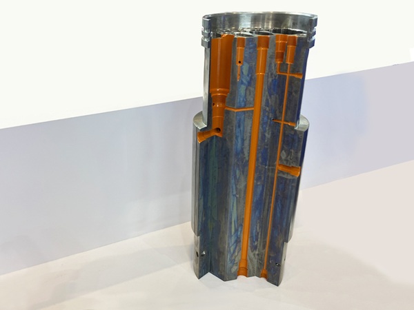 CNC machined part for borehole equipment