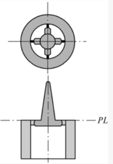 spoke gate is similar to that of the disc gate