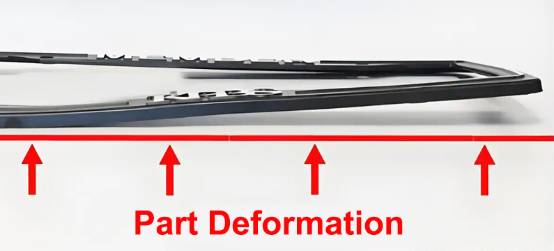 injection molding deformation